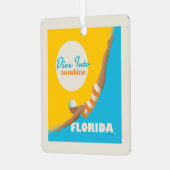 Duik in de zon | Florida Metalen Ornament (Voorkant links)