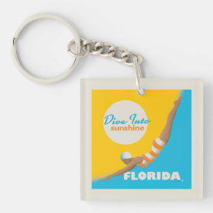 Duik in de zon   Florida Sleutelhanger