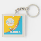 Duik in de zon | Florida Sleutelhanger (Achterkant)
