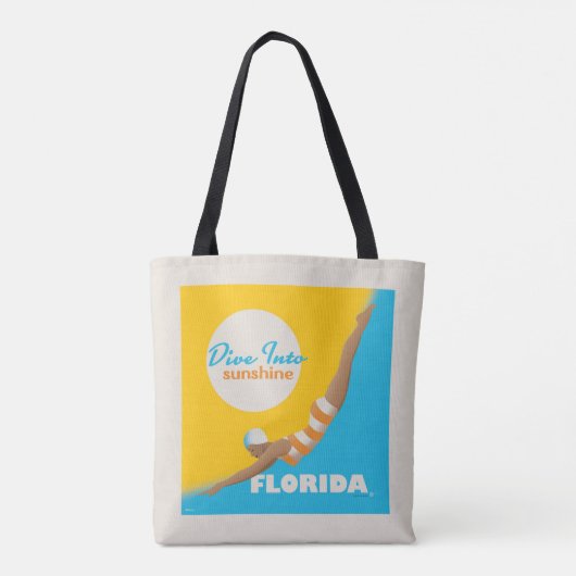 Duik in de zon | Florida Tote Bag (Achterkant)