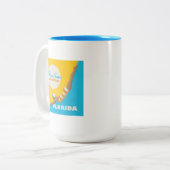 Duik in de zon | Florida Tweekleurige Koffiemok (Voorkant links)