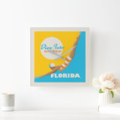 Duik in de zon | Florida Vierkante Klok (Huis)