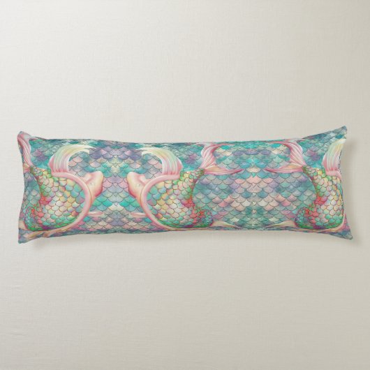 Duik in Dreams Zeemeermin Net Lichaamskussen (Achterkant)