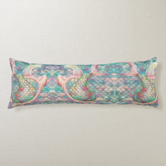 Duik in Dreams Zeemeermin Net Lichaamskussen (Voorkant)