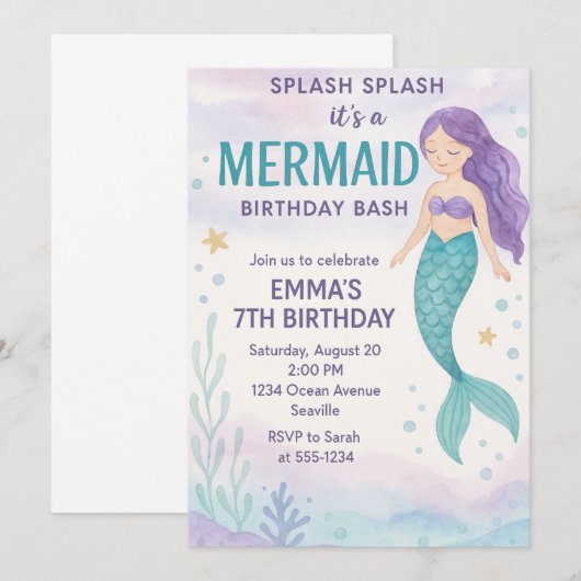 Duik in een magisch feest kaart (Voorkant / Achterkant)