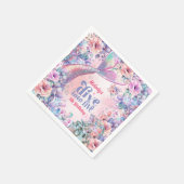 Duik in Five Flower Glitter Mermaid Tail  Servet (Hoek)