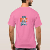 Duik in games T-shirt (Achterkant)