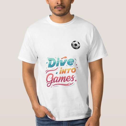 Duik in games. t-shirt (Voorkant)