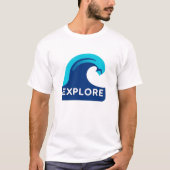 Duik in het Serenity Ocean Wave T-shirt (Voorkant)