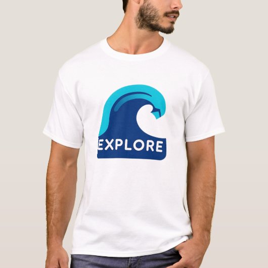 Duik in het Serenity Ocean Wave T-shirt (Voorkant)