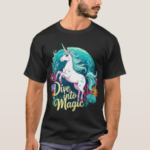 Duik in magie – rif eenhoorn t-shirt