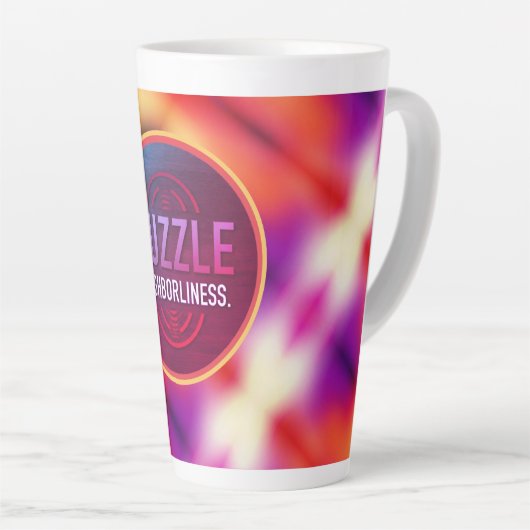 Duik in nabuurschap latte mok (Rechterhoek)