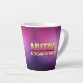 Duik in nabuurschap latte mok (Rechterhoek)