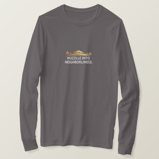 Duik in nabuurschap t-shirt (Design voorkant)
