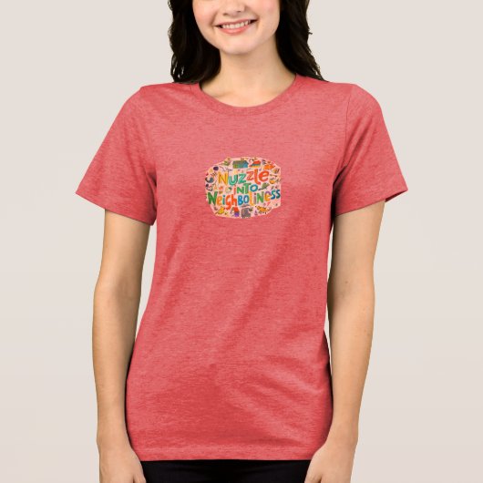 Duik in nabuurschap Tri-Blend shirt (Voorkant)