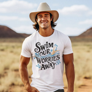 Duik in sereniteit Zwem onze zorgen weg T-shirt