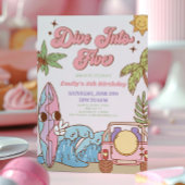 Duik in vijf groovy retro 5e verjaardagsfeestje kaart