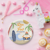 Duik in vijf Surven bord blauw 5e verjaardagsfeest (Feest)