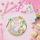 Duik in vijf Surven bord roze 5e verjaardagsfeest (Feest)