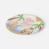 Duik in vijf Surven bord roze 5e verjaardagsfeest (Gekanteld)