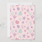 Duik in vijf verjaardagsuitnodigingen. zeedieren kaart (Achterkant)