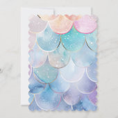 Duik in Vijf Zeemeermin 5e Verjaardagsfeestje Kaart (Achterkant)