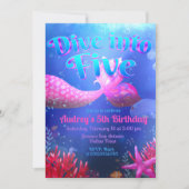 Duik in Vijf - Zeemeermin Kaart (Voorkant)