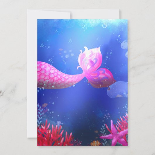 Duik in Vijf - Zeemeermin Kaart (Achterkant)