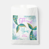 Duik in Vijf Zeemeermin Meisjes 5e Verjaardag Bedankzakje (Voorkant)