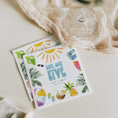 Duik in Vijf Zwembad Verjaardagsfeestje Servet