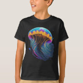 Duik in Wonder: Bioluminescent Dreams T-shirt (Voorkant)