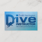 Duik instructeur - Scuba coach Visitekaartje (Voorkant)