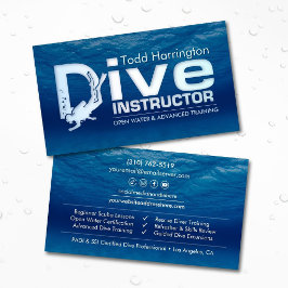 Duik instructeur - Scuba coach  Visitekaartje
