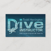 Duik instructeur - Scuba coach Visitekaartje (Voorkant)
