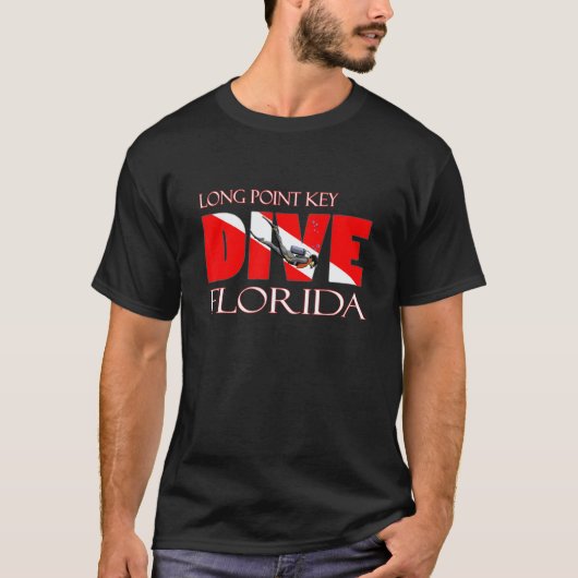 Duik Long Point Key Florida Scuba Duiken Snorkelen T-shirt (Voorkant)