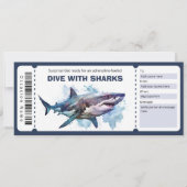 Duik met Sharks Ticket Cadeaubon Kaart (Voorkant)