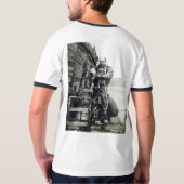 Duik neer met  Hardhat Diver op rug T-shirt (Achterkant volledig)