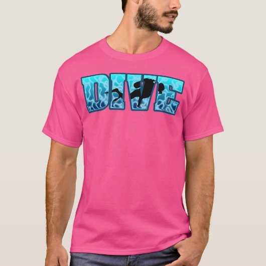 Duik onder water duiken t-shirt (Voorkant)