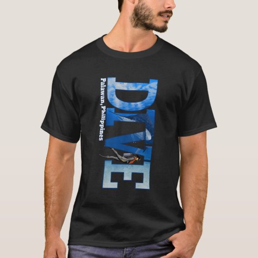 Duik Palawan Duiken Snorkelen T-shirt (Voorkant)