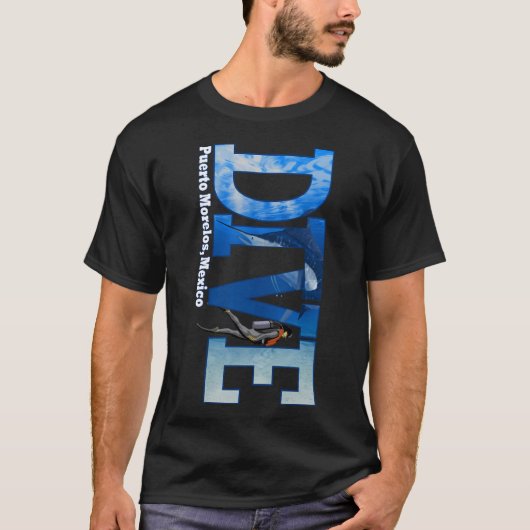Duik Puerto Morelos Duiken Snorkelen T-shirt (Voorkant)