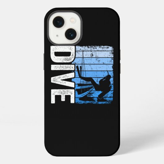 Duik Scuba Duiken Vintage Vrijduiken Duikers Cadea iPhone Hoesje (Achterkant)