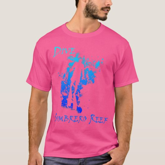 Duik Sombrero Reef Florida Keys Vakantie Duiken T-shirt (Voorkant)