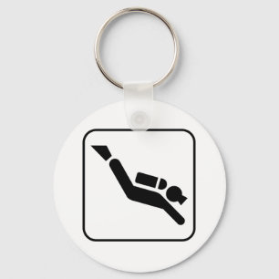 Duik Symbool Sleutelhanger