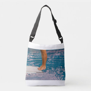 duik van duikplank op dwarslichaamszak crossbody tas