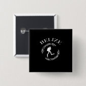 duikBelize scuba Ocean Costume Gift Vierkante Button 5,1 Cm (Voorkant /achterkant)