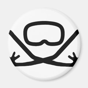 duikbril en snorkel magneet