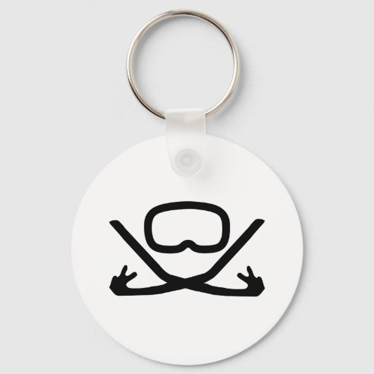 duikbril en snorkel sleutelhanger (Voorkant)