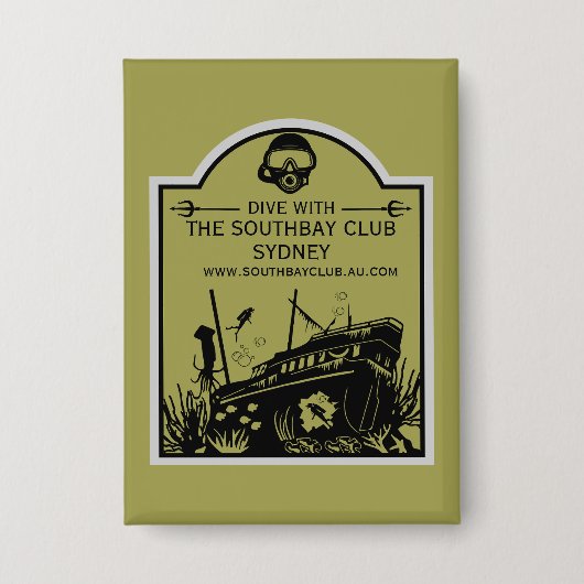 duikclub voor scheepswrakken button (Voorkant)