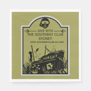 duikclub voor scheepswrakken servet