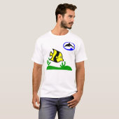  duikdolfijn Logo en vis T-shirt (Voorkant volledig)